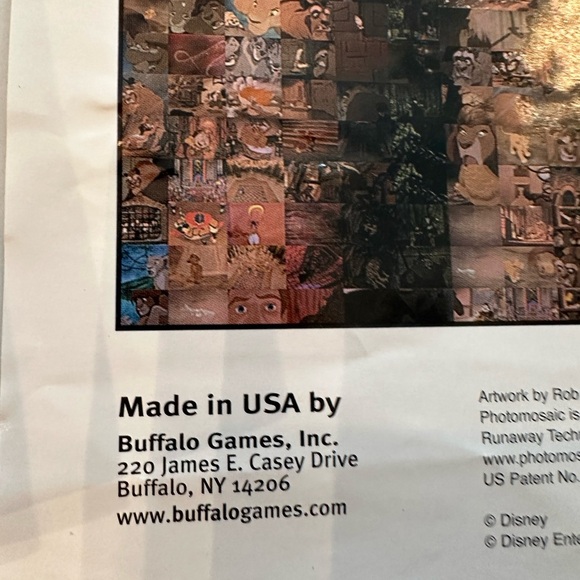 EUC Disney Mickey Mouse Photomosaics 1000 Piece Puzzle & Poster by Rbt. Silvers - Picture 4 of 4